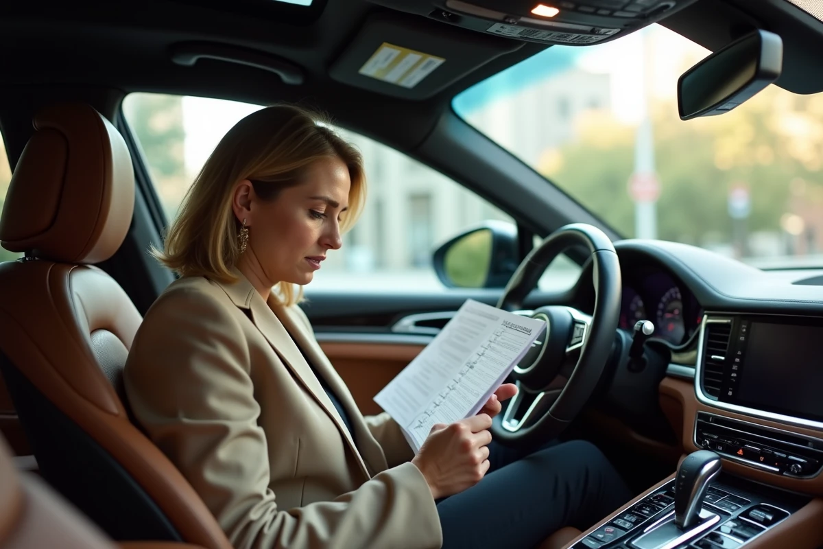 Femme contrôlant un checklist dans l