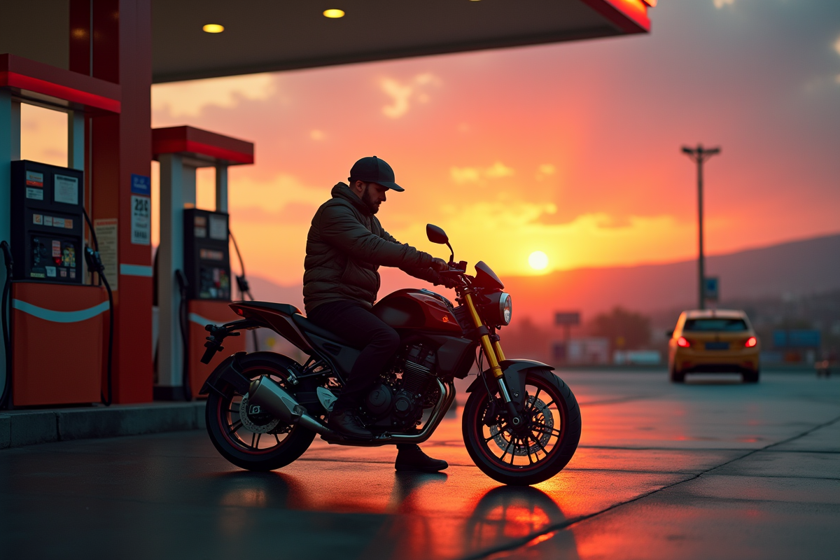 moto carburant