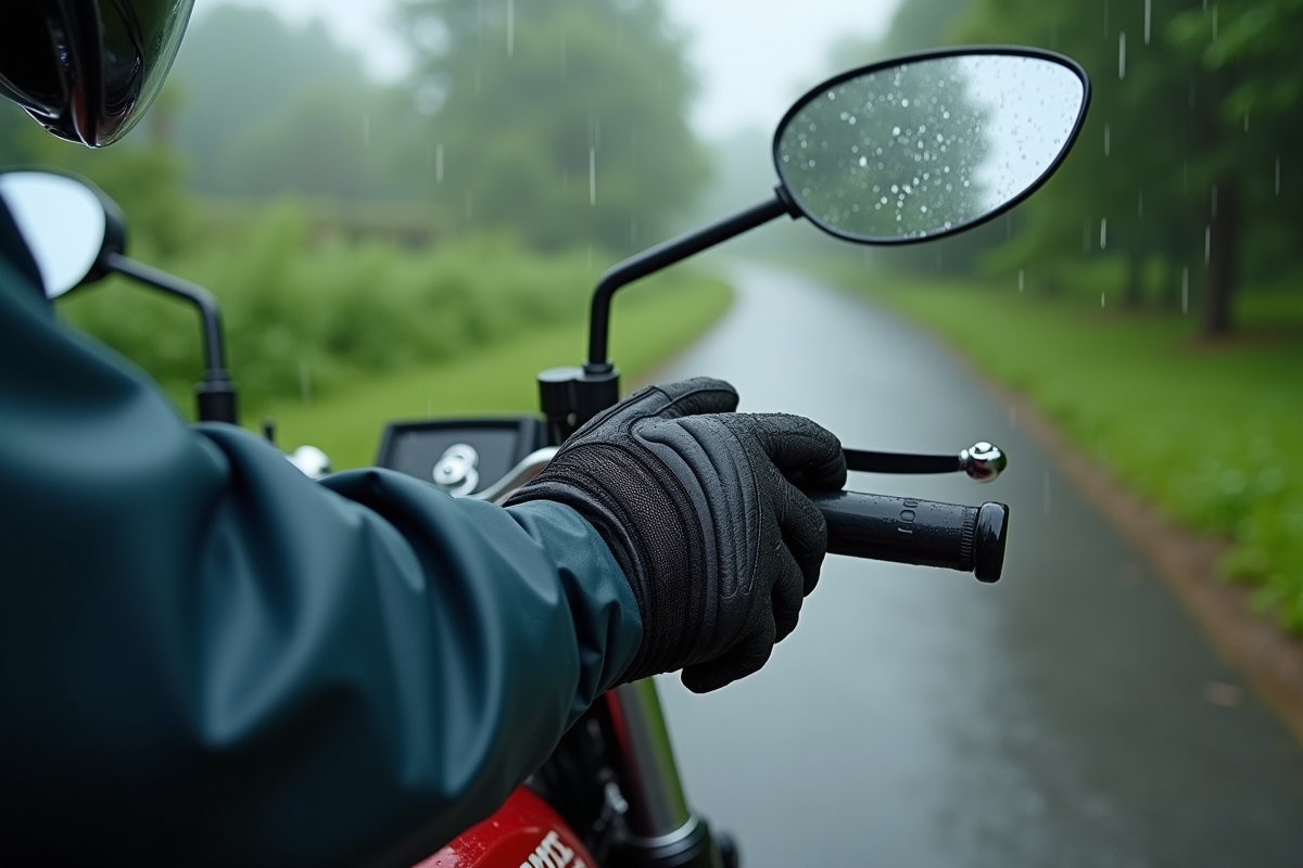 moto pluie
