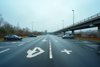 Parking de covoiturage Vinci Autoroutes à La Chapelle-Saint-Mesmin avec emplacements marqués au sol